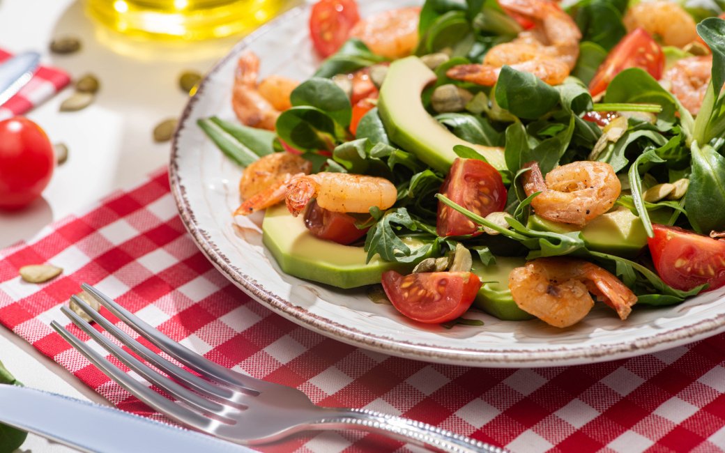 Салати з морепродуктами