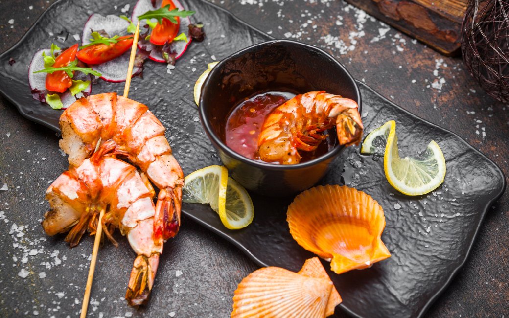 Закуски з креветками