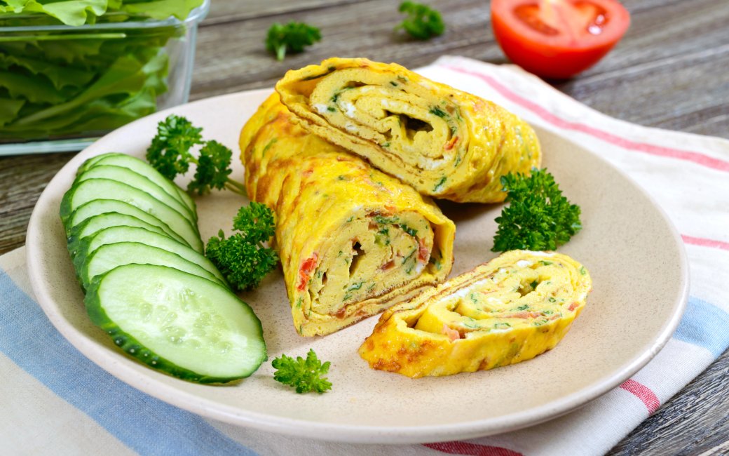 Корейський омлет з норі