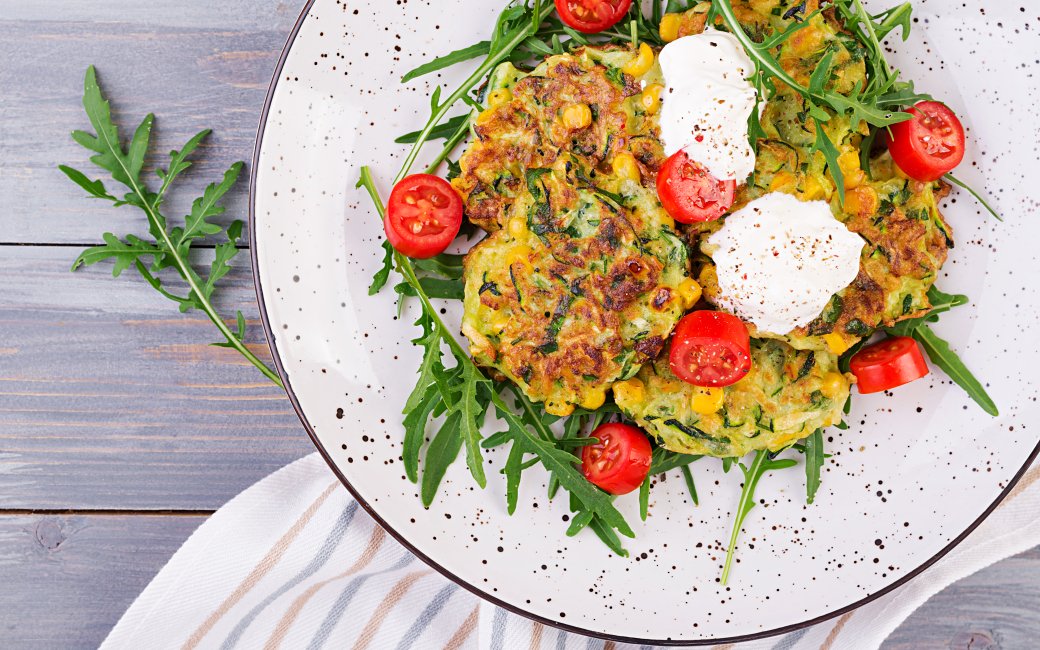 Оладки з кабачків з пармезаном