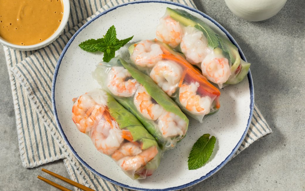 Спринг-роли  з креветкою