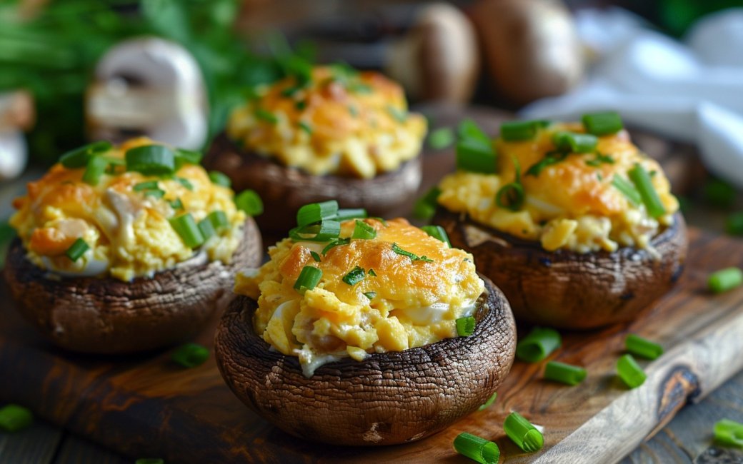 Фаршировані печериці