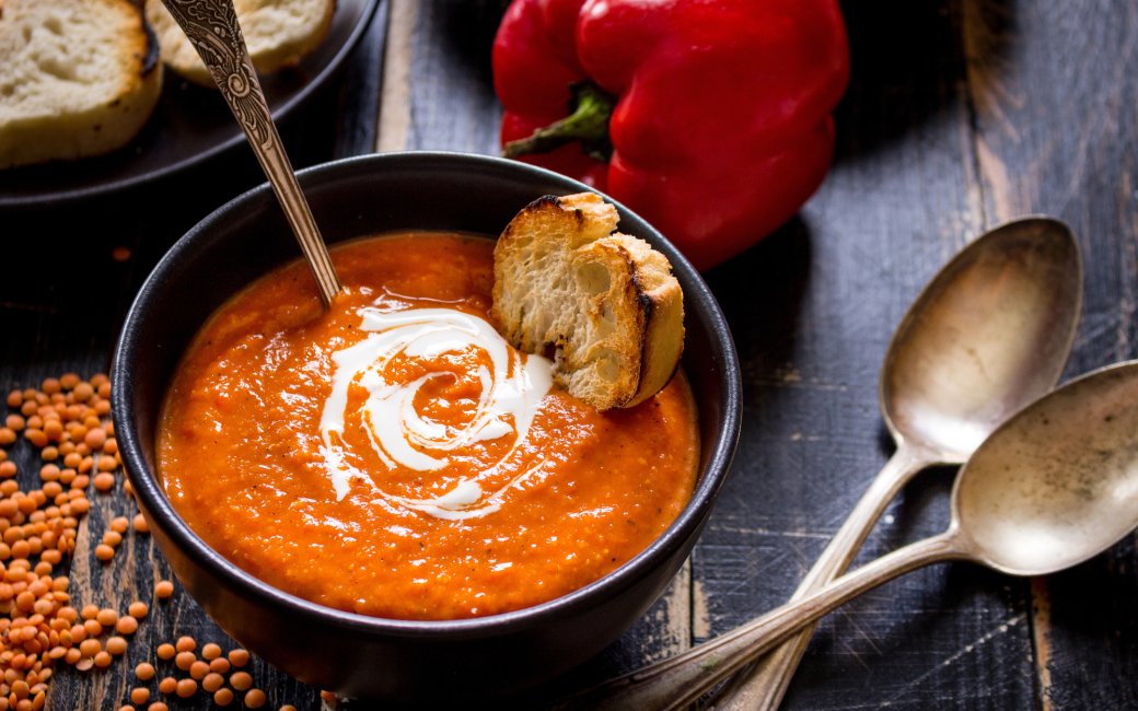 Крем-суп із сочевиці