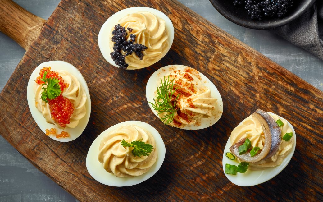 Фаршировані варені яйця