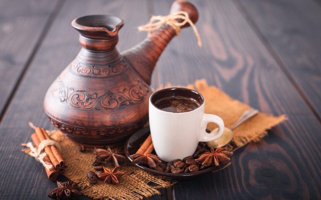 Кава в глиняній джезві