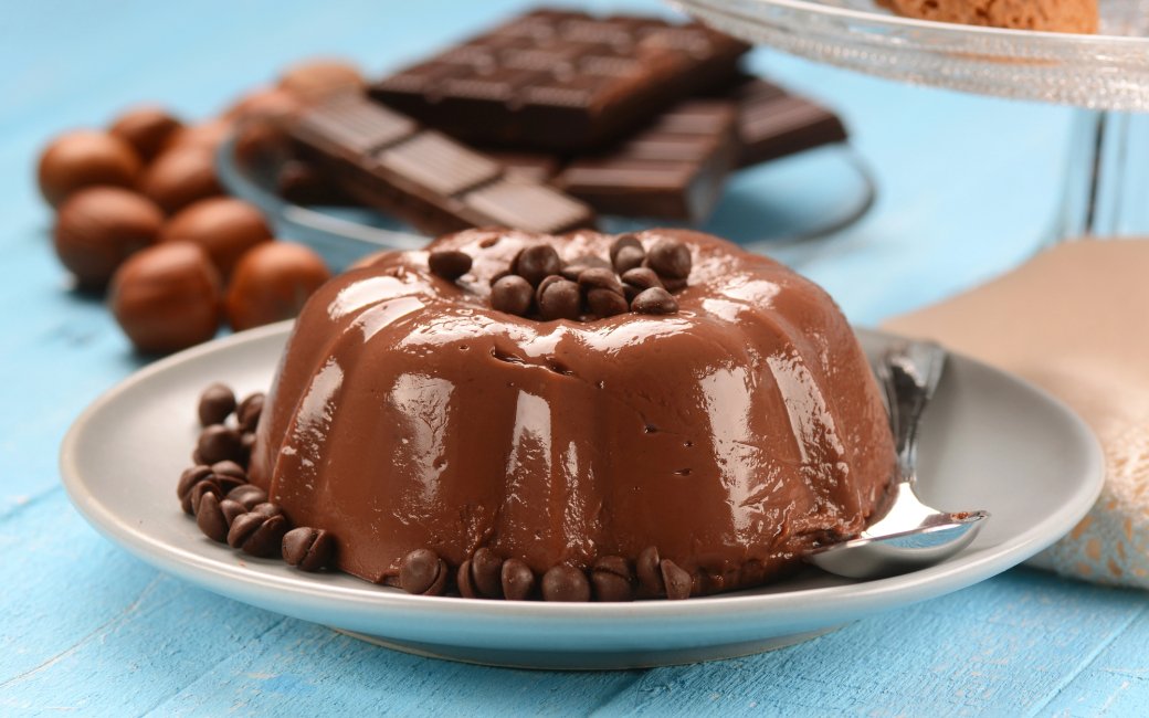 Мусовий десерт з хурми та какао