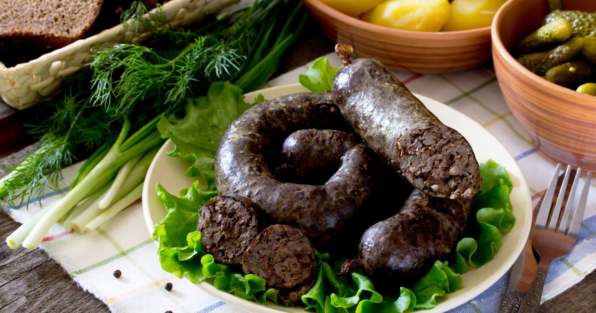 Печінкова ковбаса з гречкою