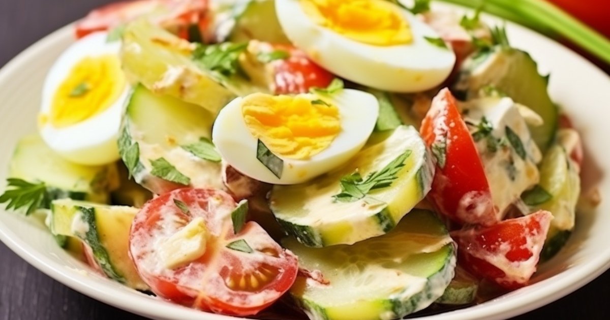 Салат зі смаженими кабачками