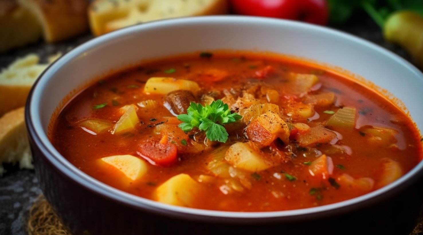 Бограч с телятиной и свиными рёбрами