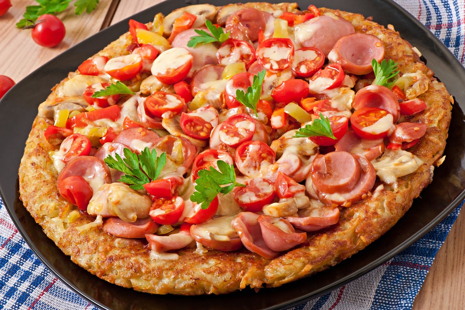 быстрая пицца в духовке с сосиской фото 87