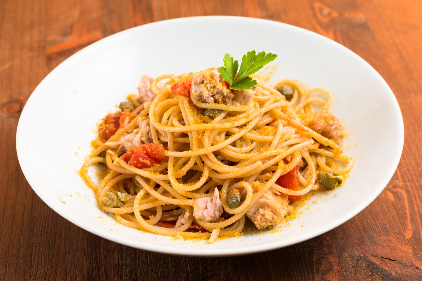 Спагетти карбонара с боттаргой
