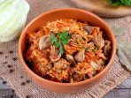 Капуста з грибами