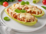 Кабачки з фаршем та сиром