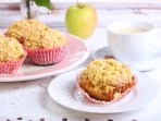 Яблучний крамбл у формі кексів