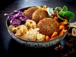 Нутові котлети з кускусом і грибами