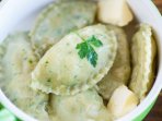 Вареники з капустою і сиром
