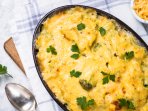 Запіканка з курятиною, броколі та кабачком