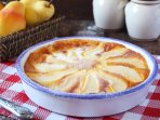 Сирна запіканка з грушами