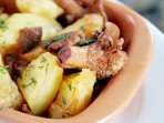 Картопля з лисичками