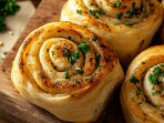 булочки із сиром і часником