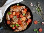 Запеченный кролик в соусе