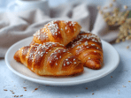 Рогалики із сиром і шинкою