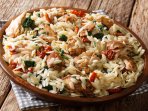 Паста орзо з курячим філе