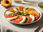 Салат капрезе з персиками