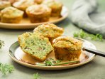 Солоні мафіни з кабачками, беконом та сиром