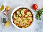 коблер з хлібом і курячим фаршем