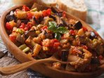 Салат с баклажанами и болгарским перцем