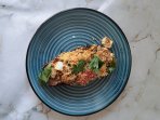 Запечений баклажан з кускусом