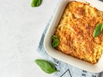 Вершкова запіканка з курки та шпинату