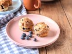 Кукурудзяні булочки з чорницею
