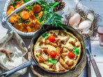 Омлет з лисичками