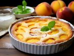 Клафуті з персиками