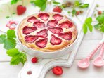 Клафуті з полуницею на маслі
