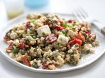 Кускус з руколою, перцем та сиром фета