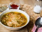 Курячий суп з лисичками