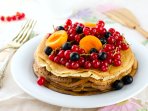 Оладки з абрикосами