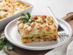 Лазанья з лососем та кабачками