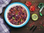 Салат из красноголовой капусты с гранатом рецепт