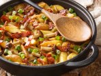 Смажена картопля з опеньками
