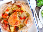 Картофель с овощами