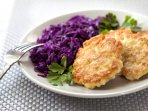 Деруни з куркою, картоплею та сиром