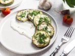 Запечені кабачки з намазкою