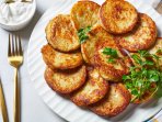 Картопляні оладки з кисломолочним сиром