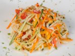 Кабачки с морковью и сладким перцем по-корейски