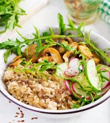 Вівсянка з грибами