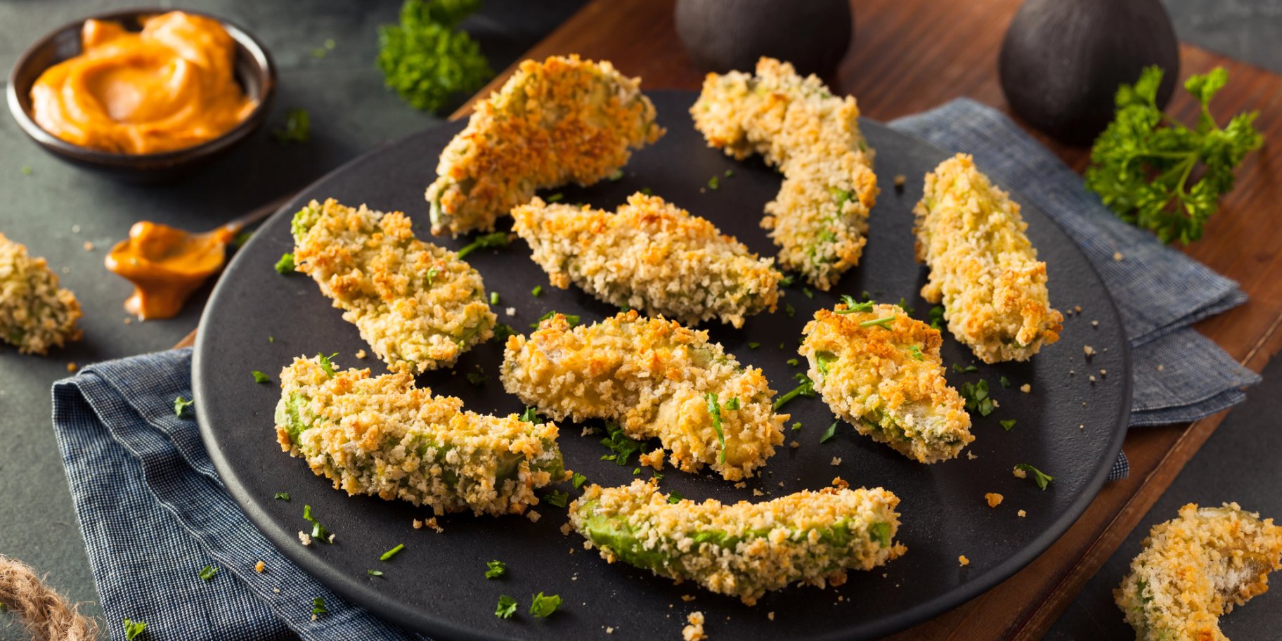 Хрумкі палички з авокадо